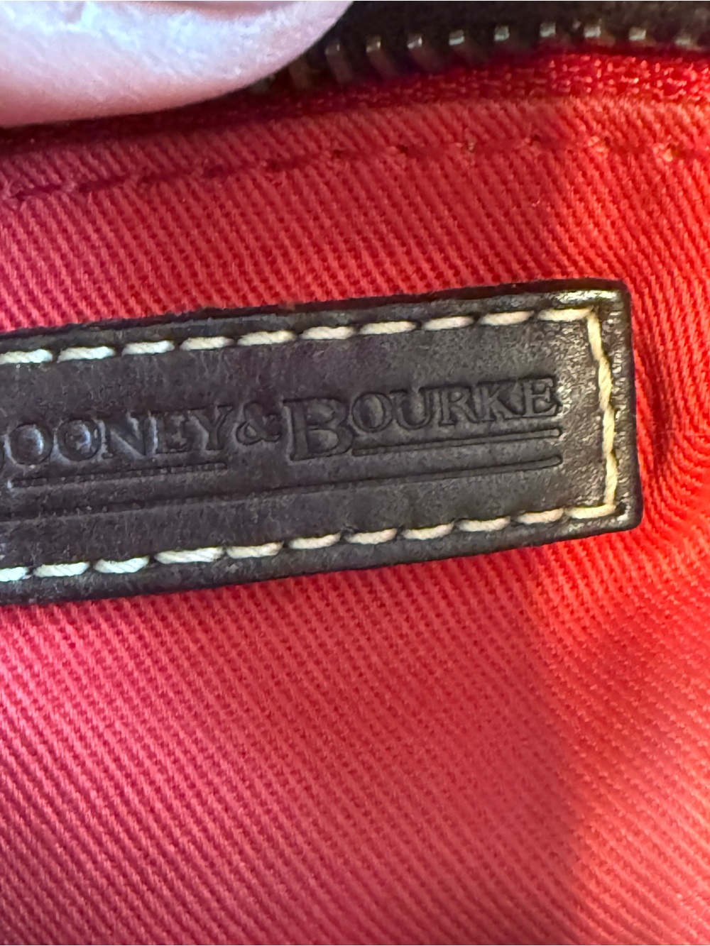 Dooney & Bourke Tan Brown Monogram Shoulder Bag - Picture 9 of 16